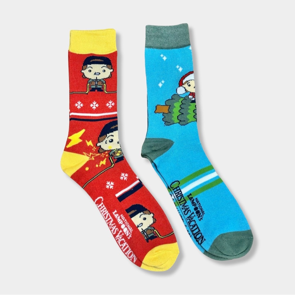 National Lampoon’s Christmas Vacation Funny Cartoon Holiday Socks Mens Unisex